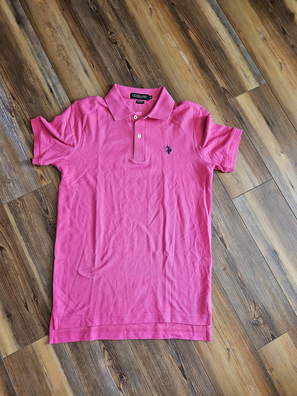 U.S. Polo Assn. Men's Bright Pink Polo Shirt